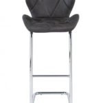 Lindon Antique Grey Fabric Barstool