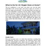 What to Do for AC Repair Done at Home?
