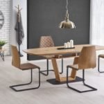 Sturdy Design Adam Golden Oak Extending Dining Table