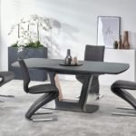 Unique fashionable Anina Two Tone Extending Dining Table