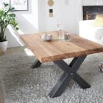 Andrea Solid Oak Wood Rectangular Coffee Table