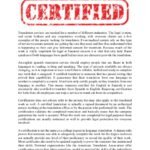 Is Your Spanish Translation Service Certified?
