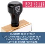 Customized Rubber Stamp with Text | Custom Made Stamp