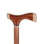 Rosewood Crutch with Collar Walking Stick