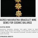 Sacred Navaratna Bracelet Nine Gems for Cosmic Balance