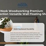 Nook Woodworking Premium Collection Versatile Wall Floating Shelf