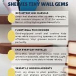 Minimalist Ultra-Thin Shelves Tiny Wall Gems
