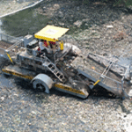 floating trash removal machine for lakes and rivers