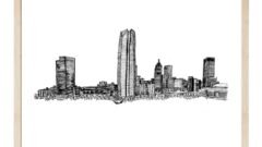 Stunning Oklahoma City Skyline Art Pieces